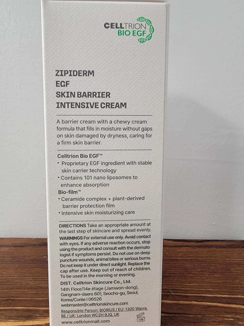Zipiderm lipiderm egf